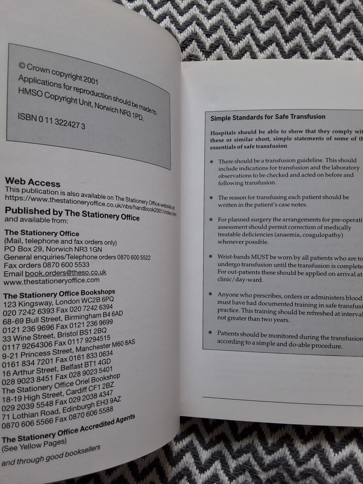 Handbook of Transfusion Medicine Blood Transfusion Services of United Kingdom