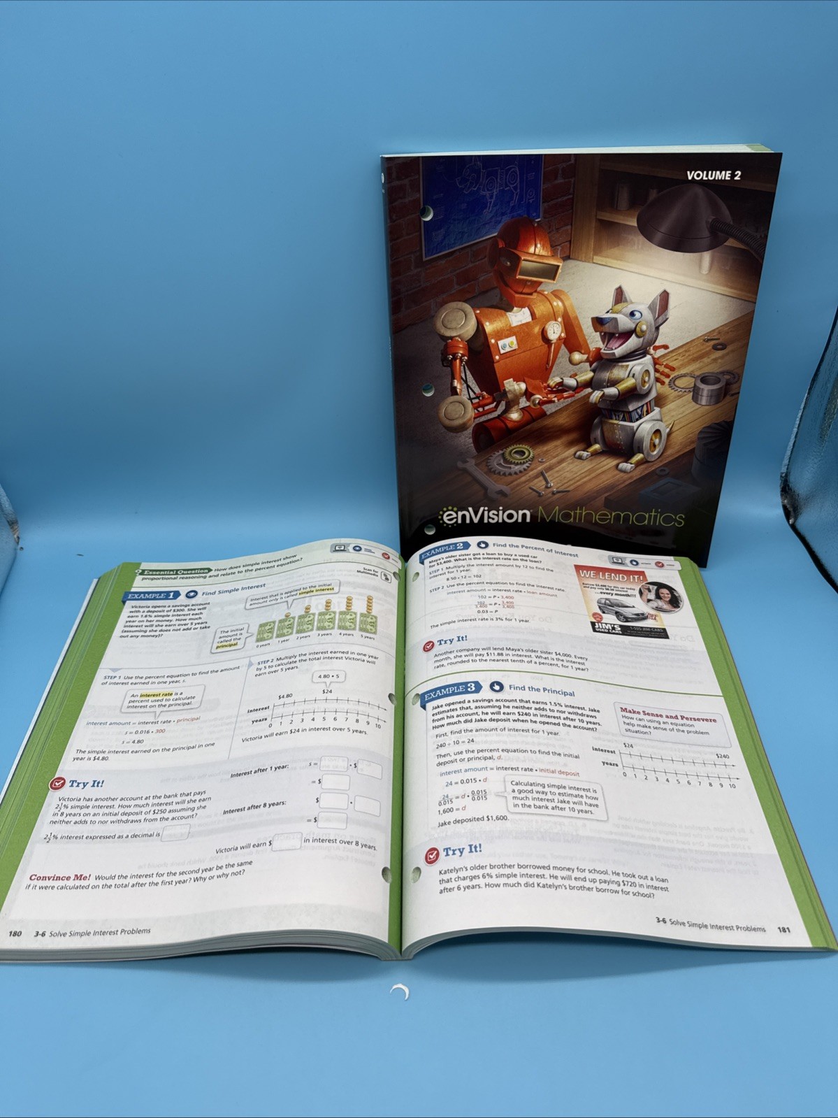Savvas enVision Mathematics Grade 7 Student Volume 1 & 2 – 7th Grade Math NEW
