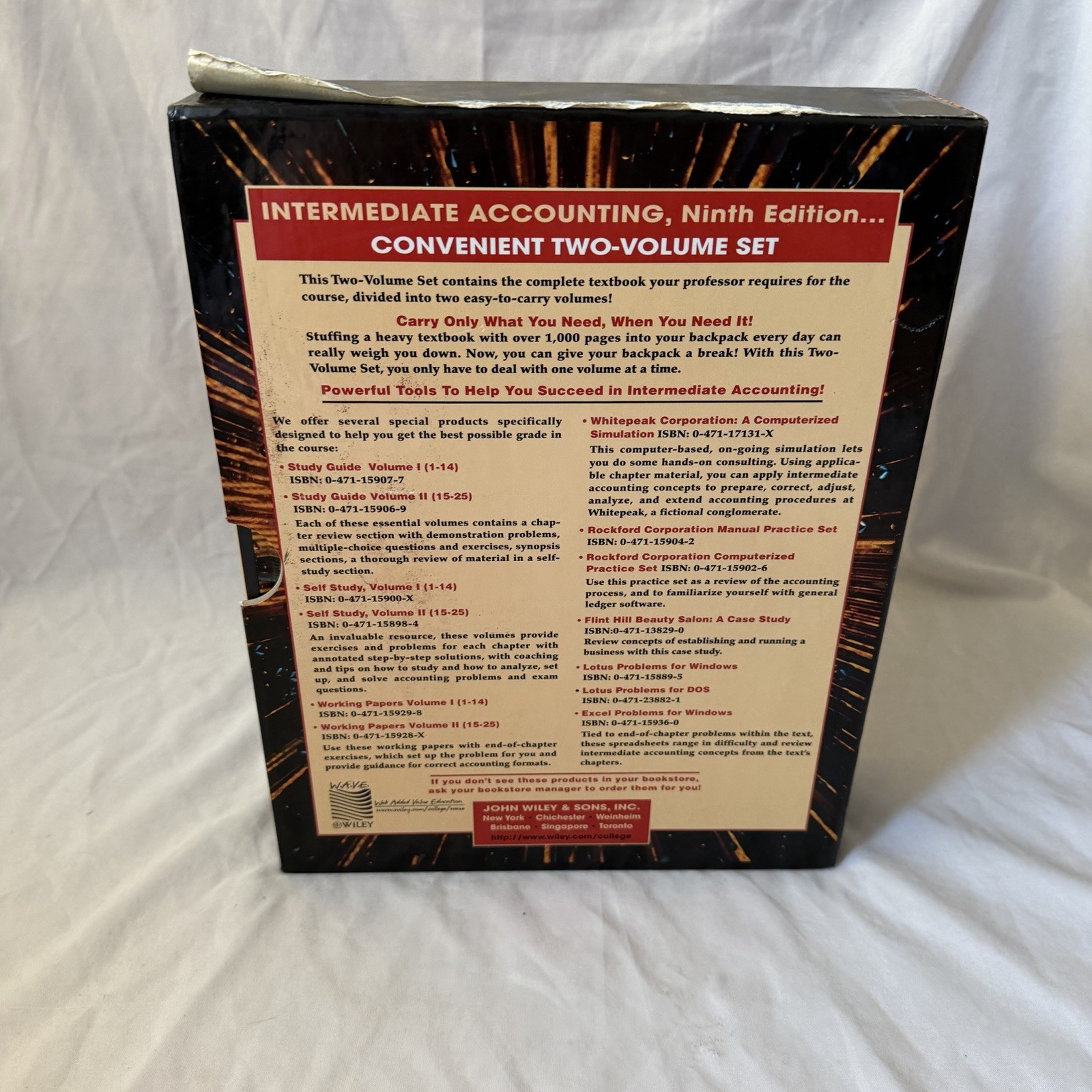 Intermediate Accounting 9th Edition Kieso & Weygandt Vol 1-2 Hardcover Set Wile