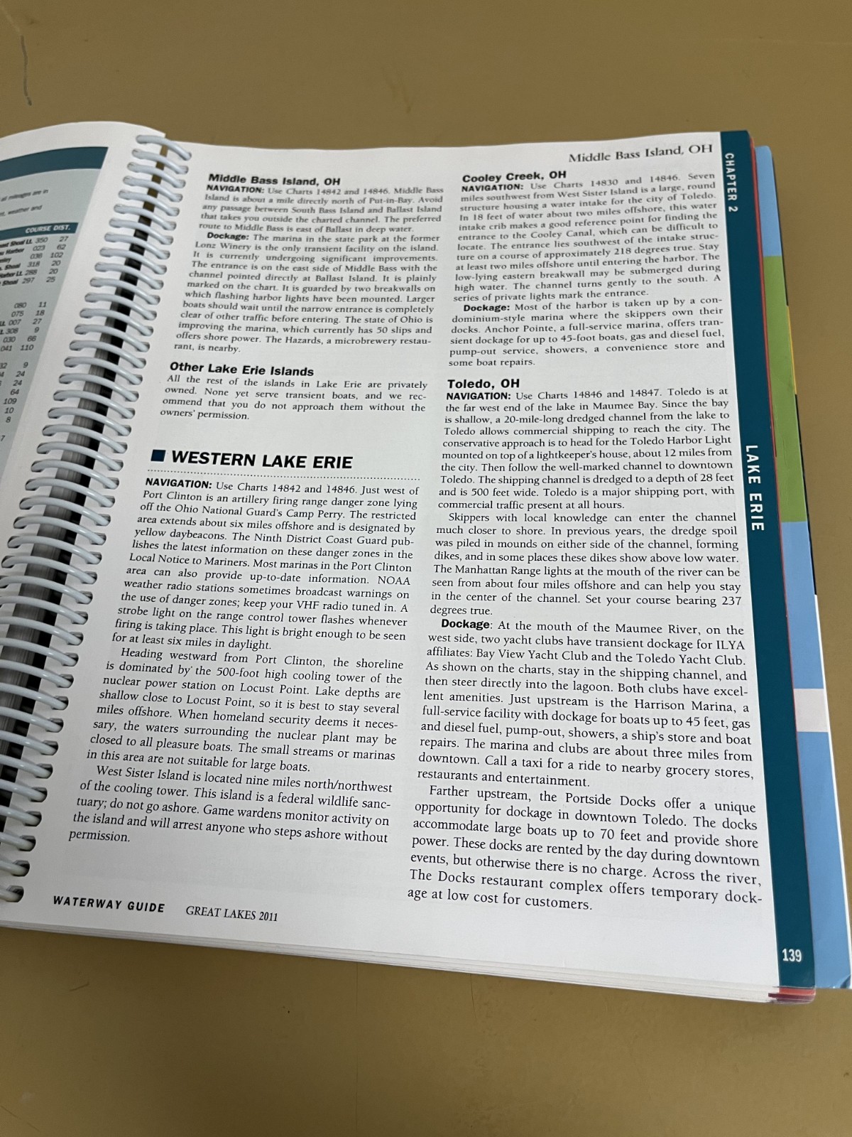 Dozier’s Waterway Guide: Great Lakes 2011, Spiral Bound Book
