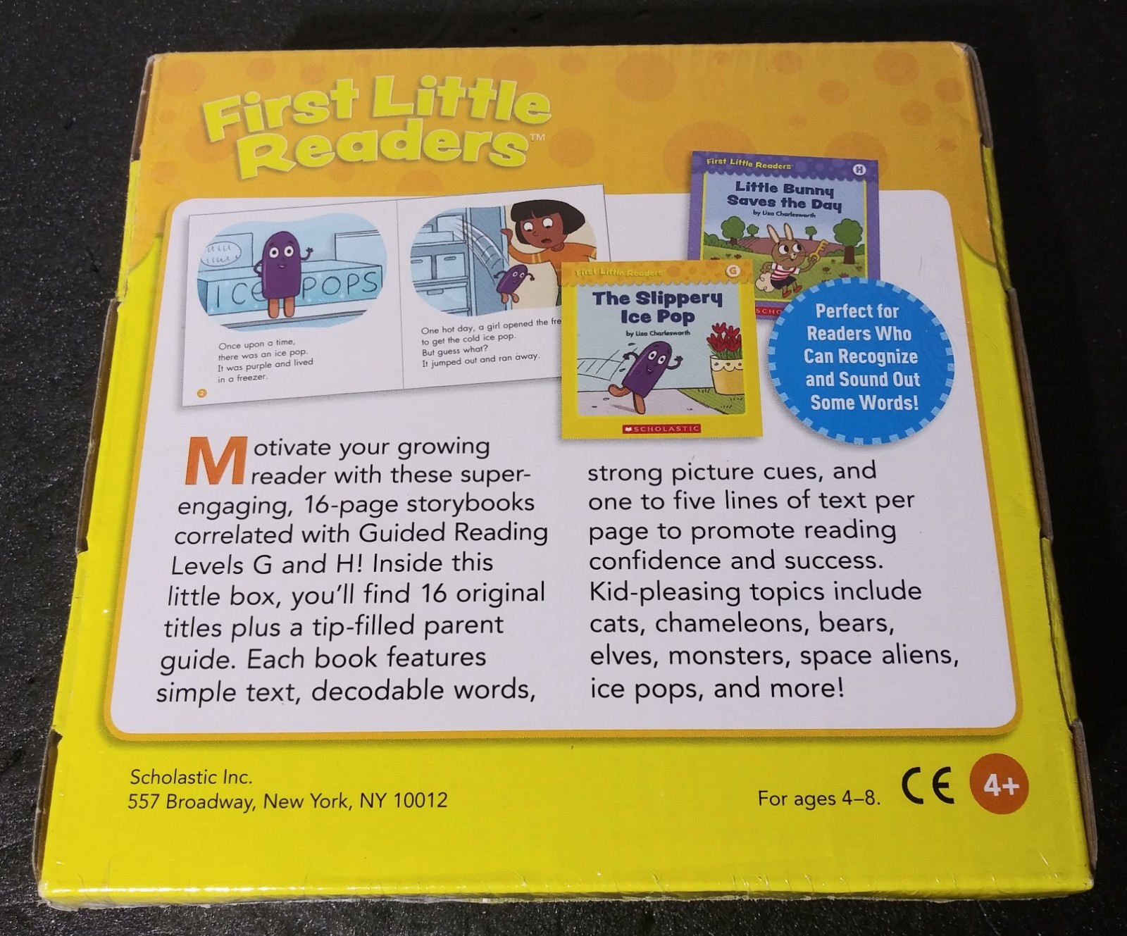 First Little Readers Parent Pack Guided Reading Levels G & H : 16 Books – NEW