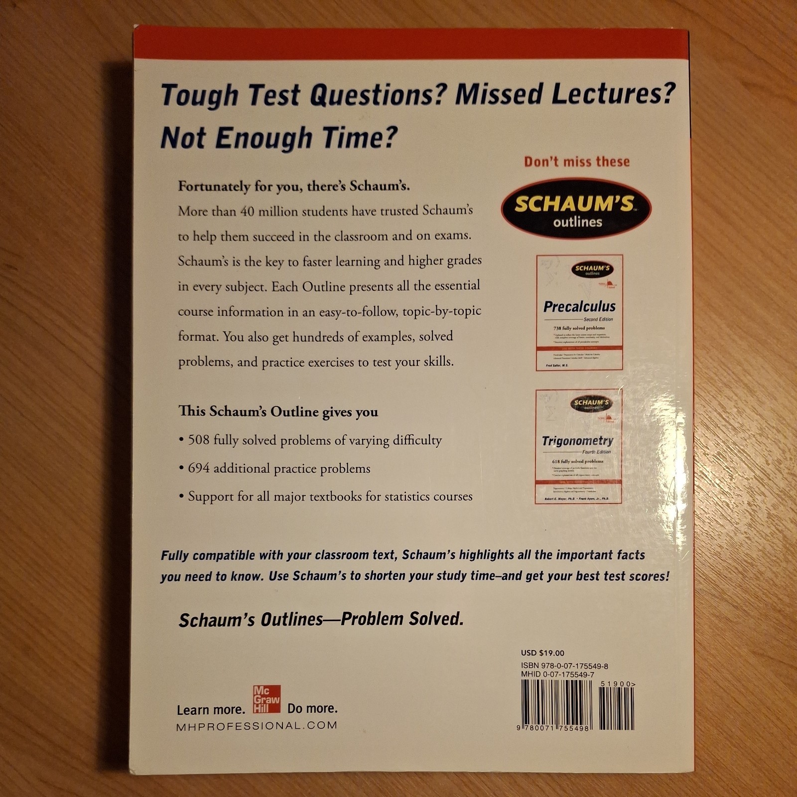 Schaum’s Outline Ser.: Schaum’s Outlines: Statistics : 508 Fully Solved Problems