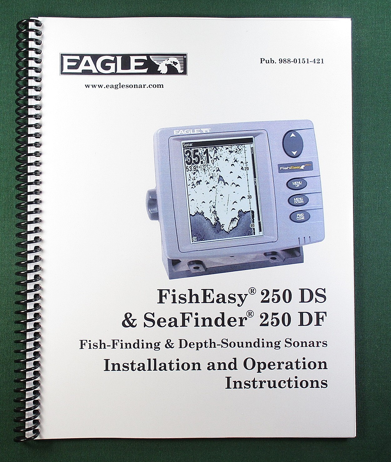 Eagle FishEasy 250DS Instruction Manual: 72 Pages & Protective Covers!