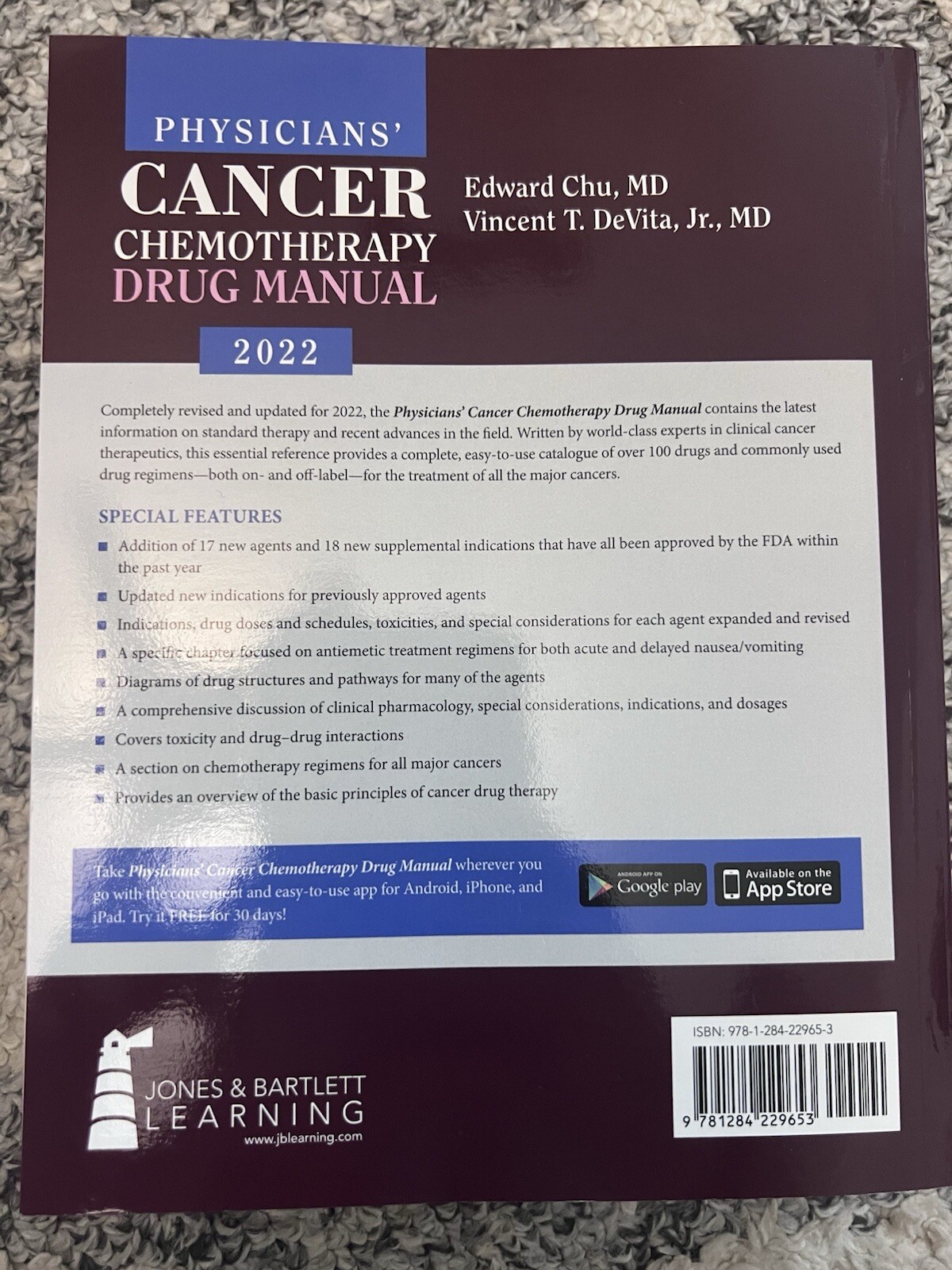 Physicians’ Cancer Chemotherapy Drug Manual 2022