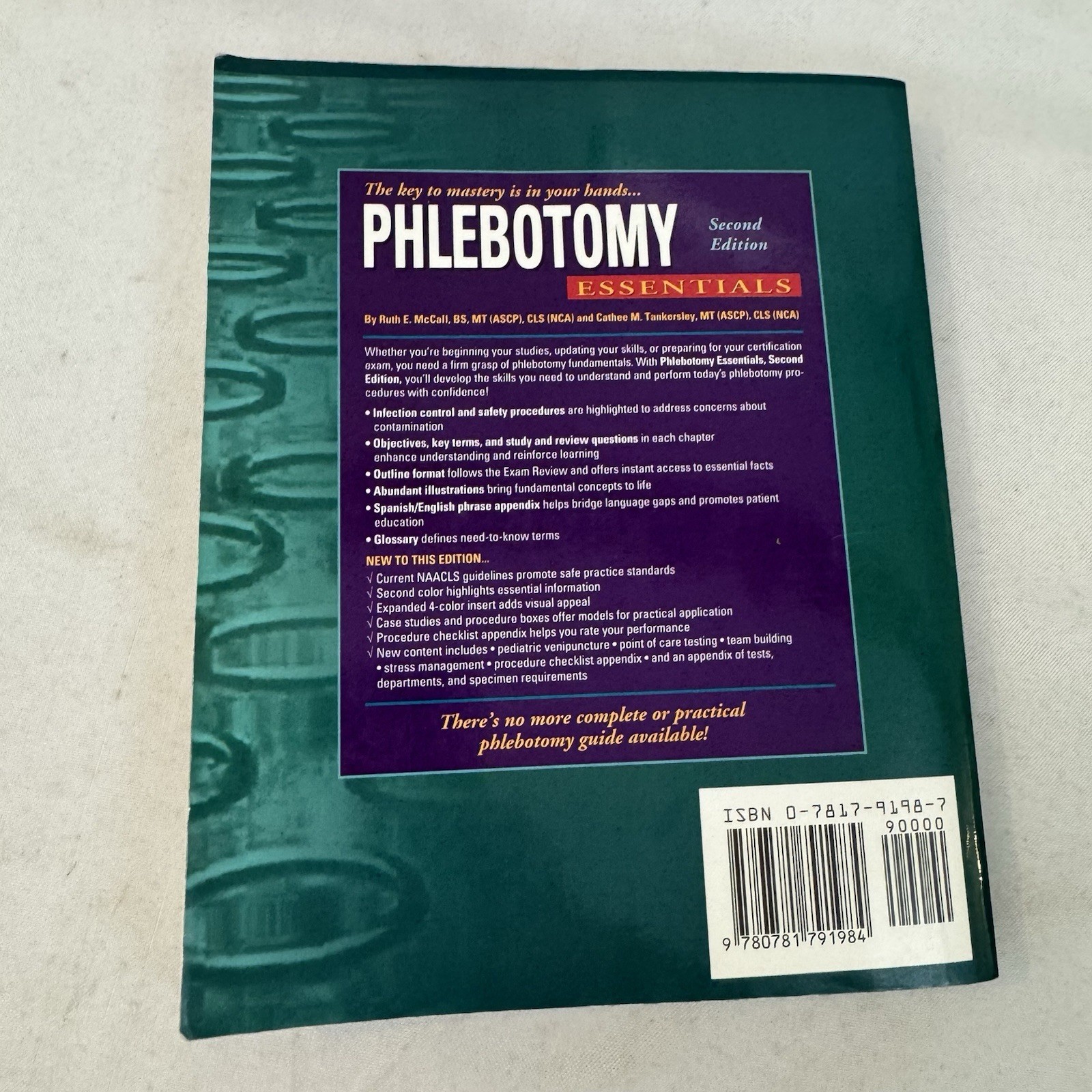 PHLEBOTOMY ESSENTIALS (1998) By Ruth E. Mccall & Cathee M. Tankersley Fast Ship