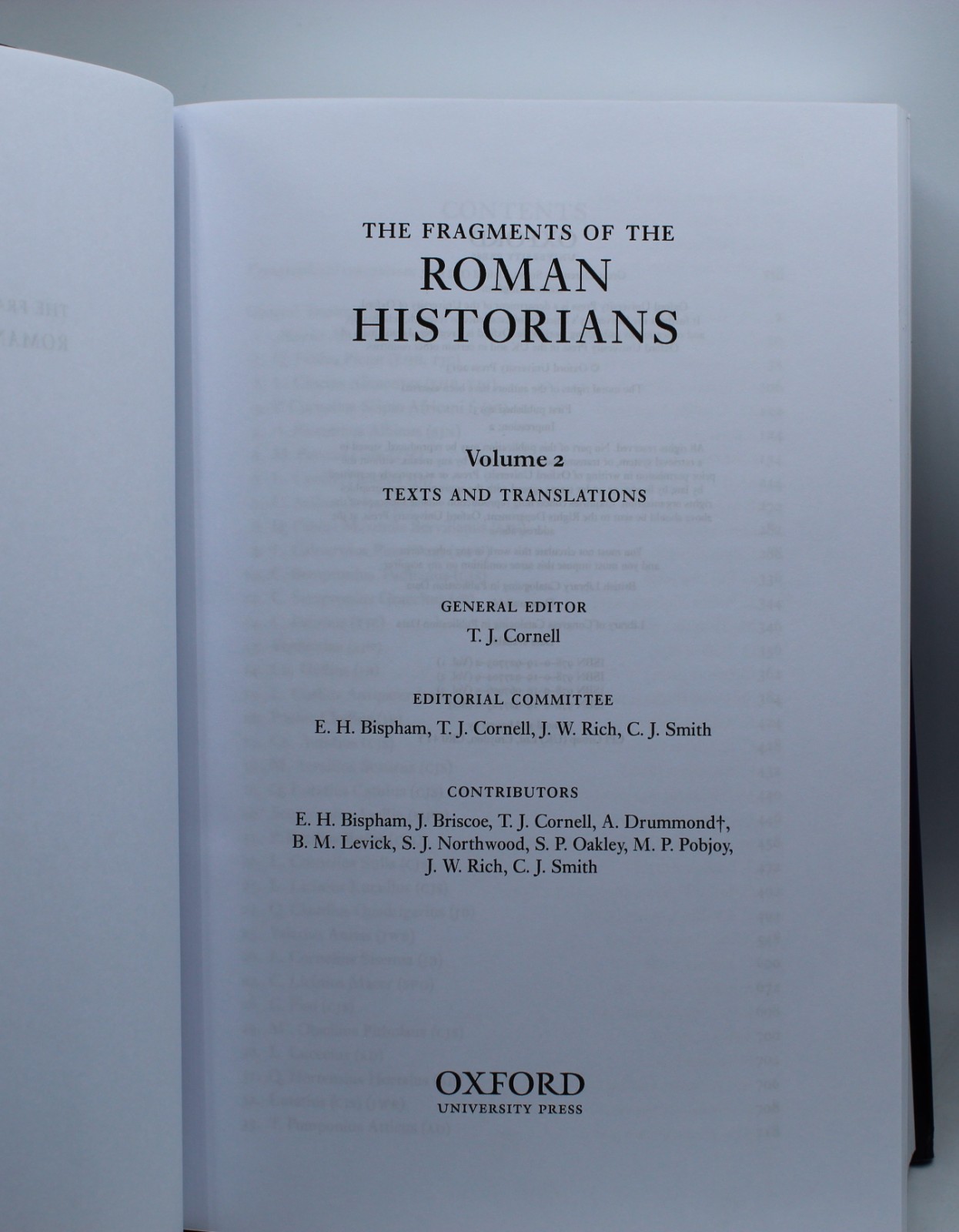 The Fragments of the Roman Historians – 3 Volume Hardcover Book Set Oxford Press