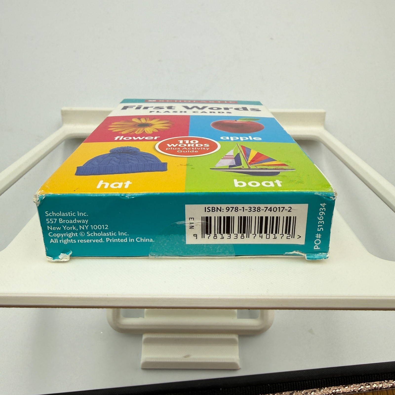 Flash Cards: First Words – Cards By Scholastic – GOOD