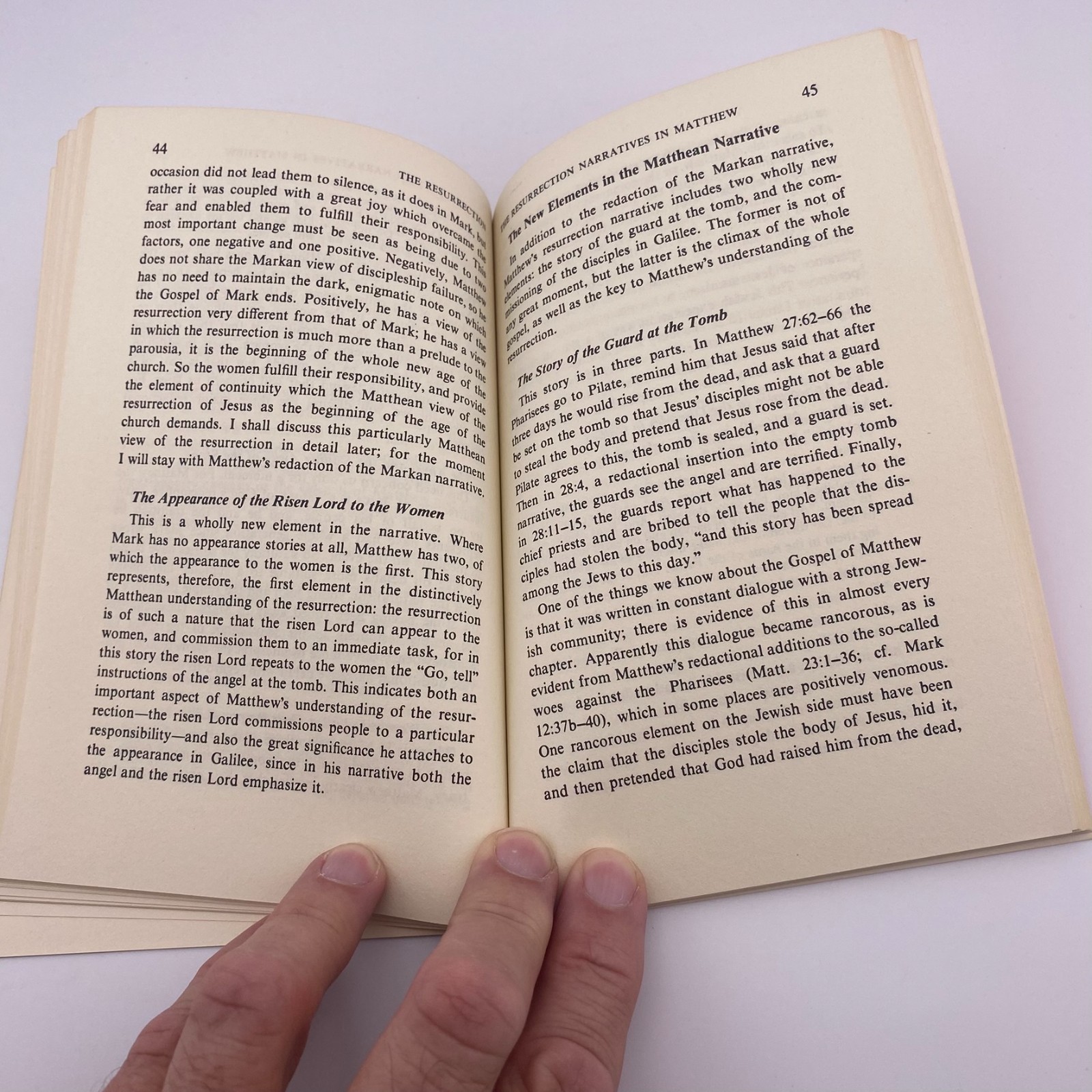 The Resurrection According to Matthew Mark Luke Norman Perrin Fortress Press