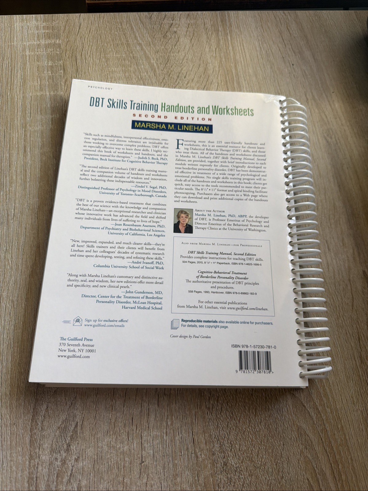 DBT Skills Training Handouts and Worksheets by Marsha M. Linehan (2014, Trade…