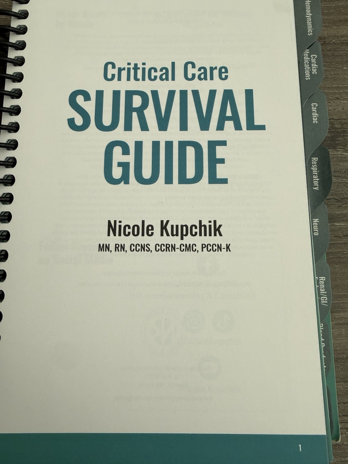 critical care survival guide by nicole kupchik