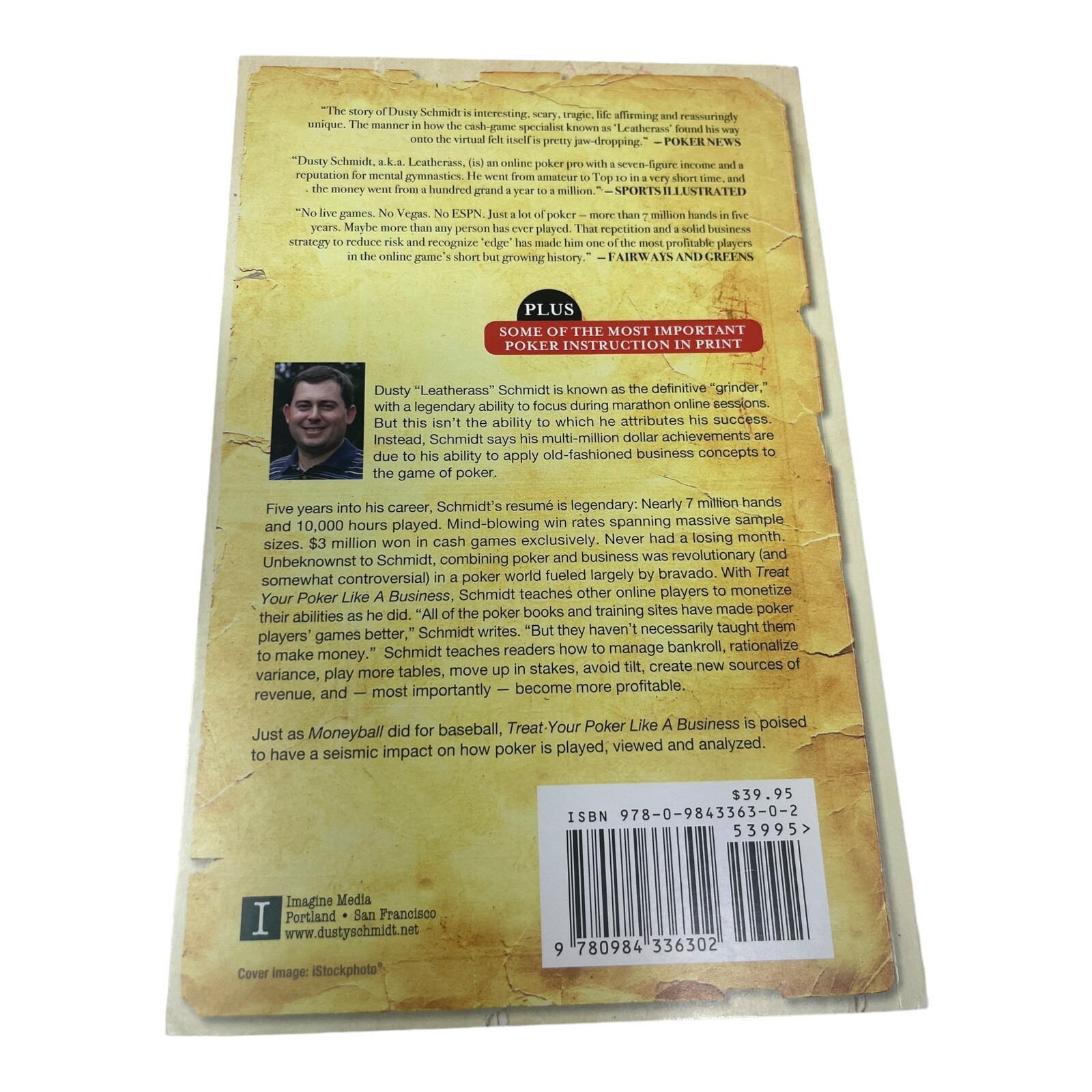 Treat Your Poker Like A Business Book (Dusty Schmidt Leatherass)