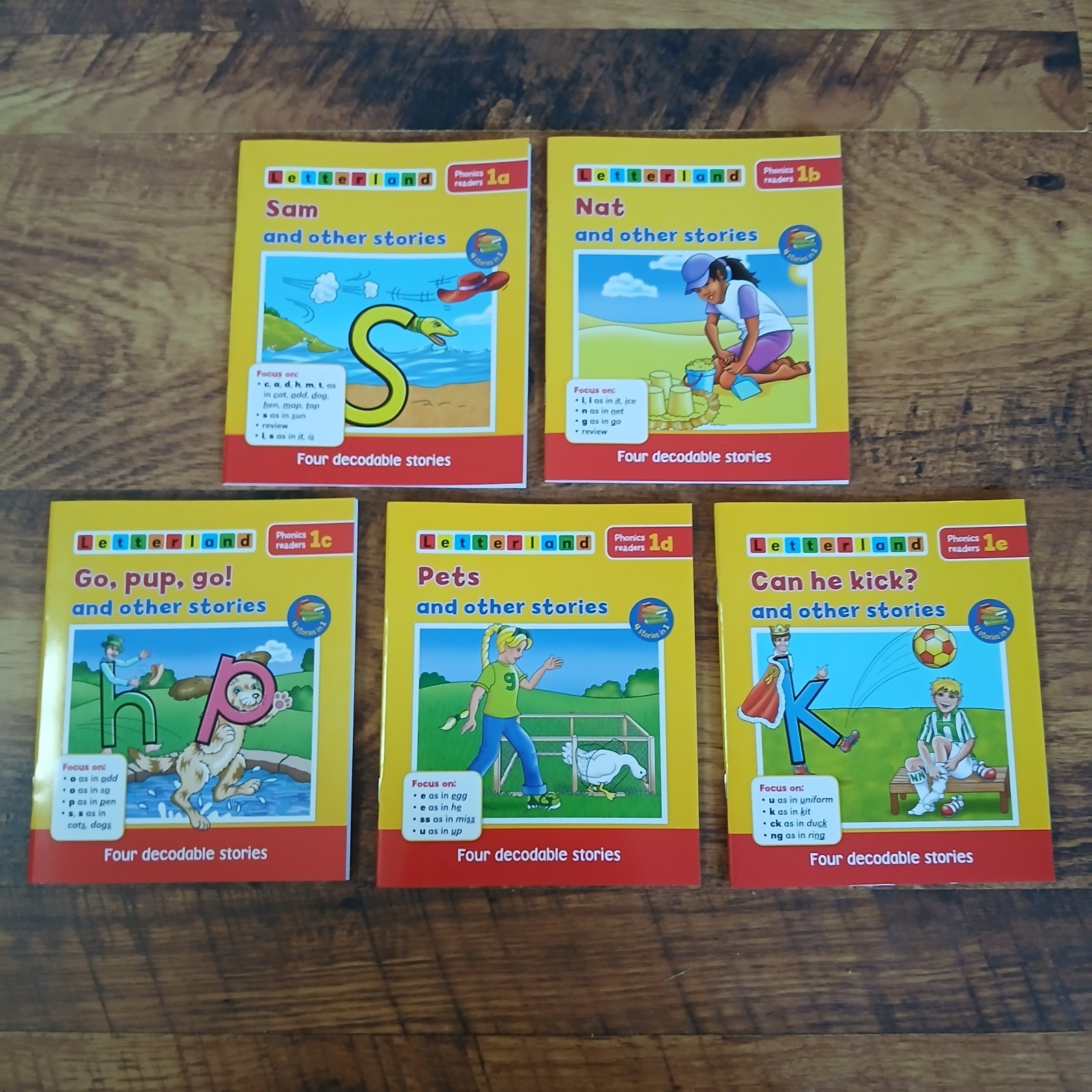 LETTERLAND Phonics Leveled Readers Books Sets 1 – 4 (5 Books Per Set) Elementar