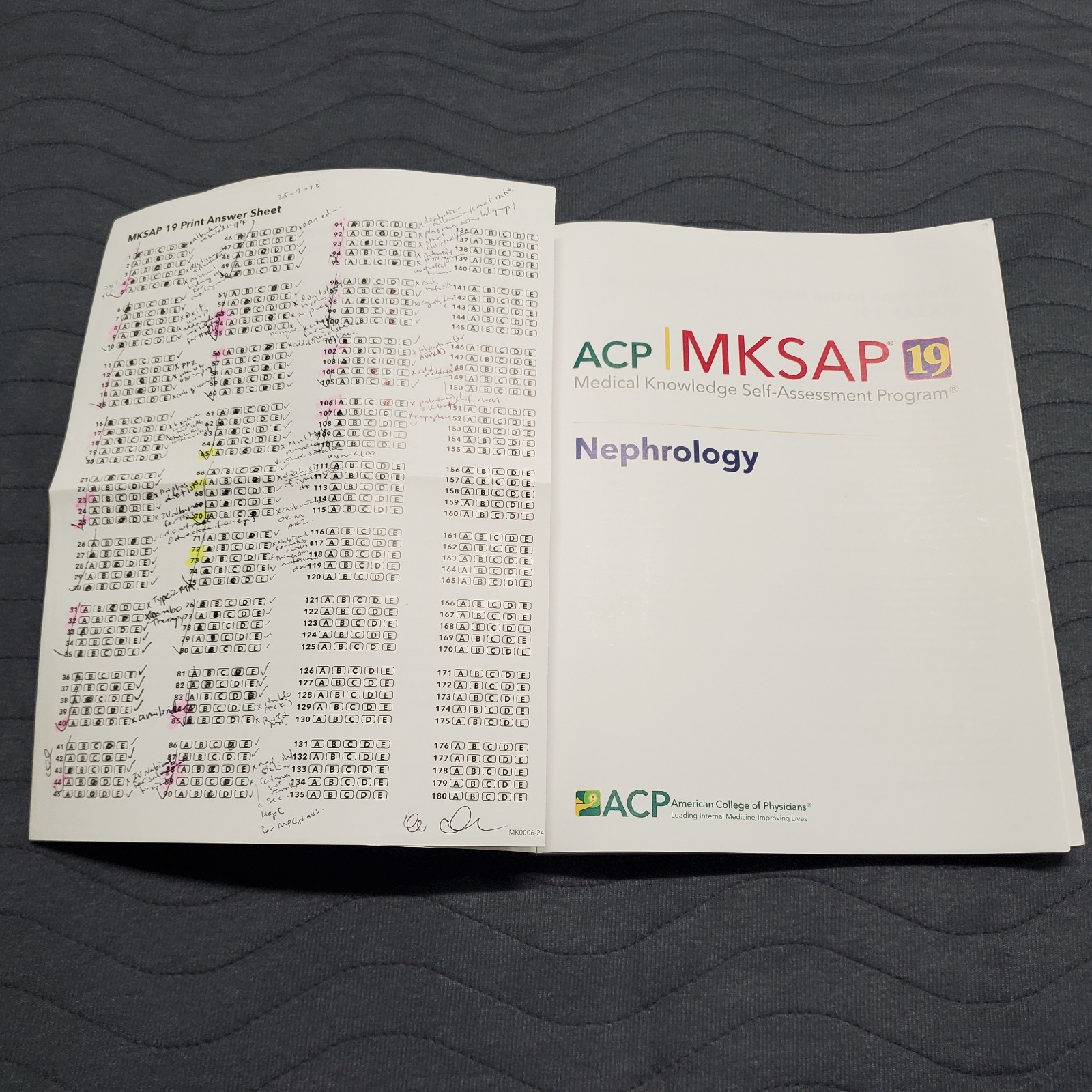 ACP MKSAP 19 Nephrology Internal Renal Medical Board Review Self Study Book