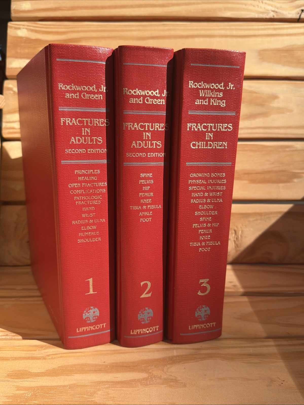 Set Of 3 Fractures in Adults & Children 2nd Ed. Volumes 1-2-3 Rockwood King 1984