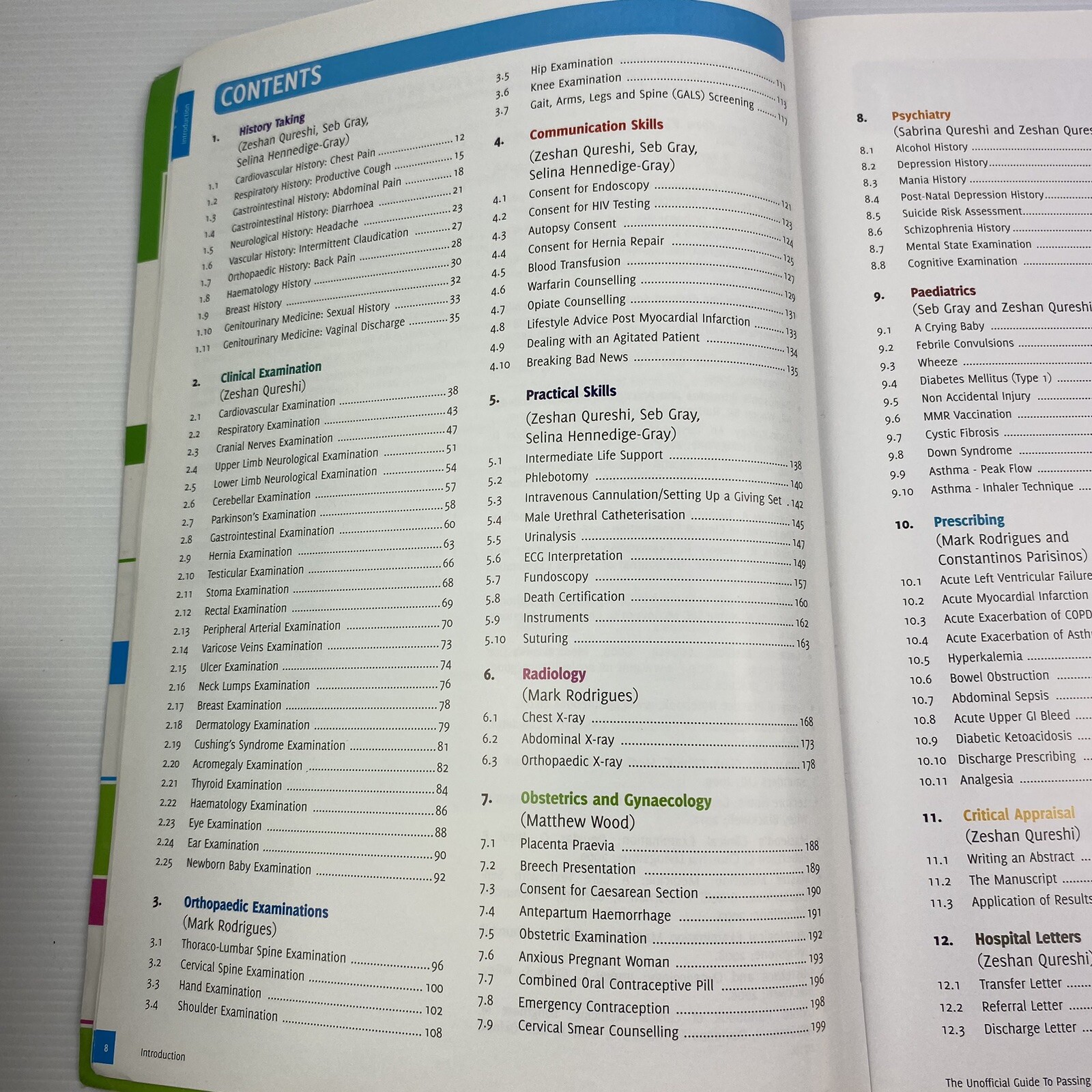 The Unofficial Guide to Passing OSCEs 3rd Ed 2012 Paperback By Zeshan Qureshi