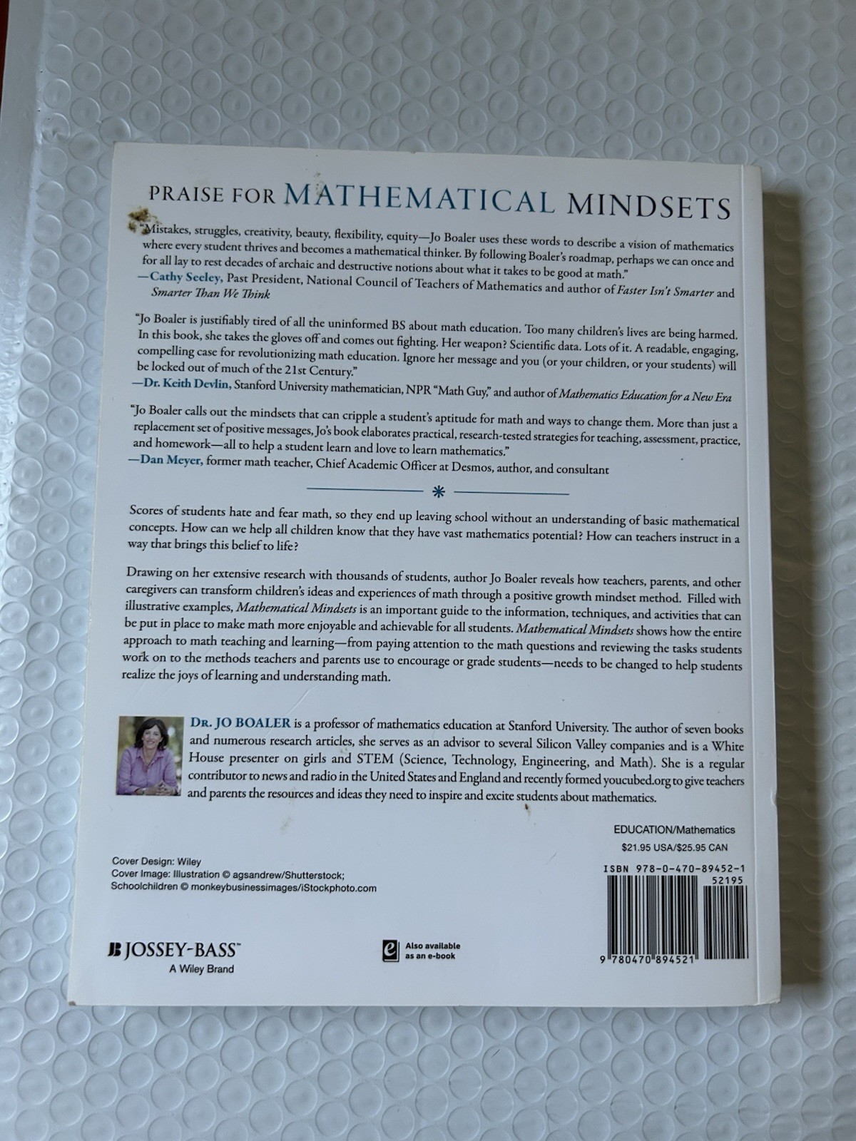 Mathematical Mindsets: Unleashing Students’ Po- 0470894520, Jo Boaler, paperback