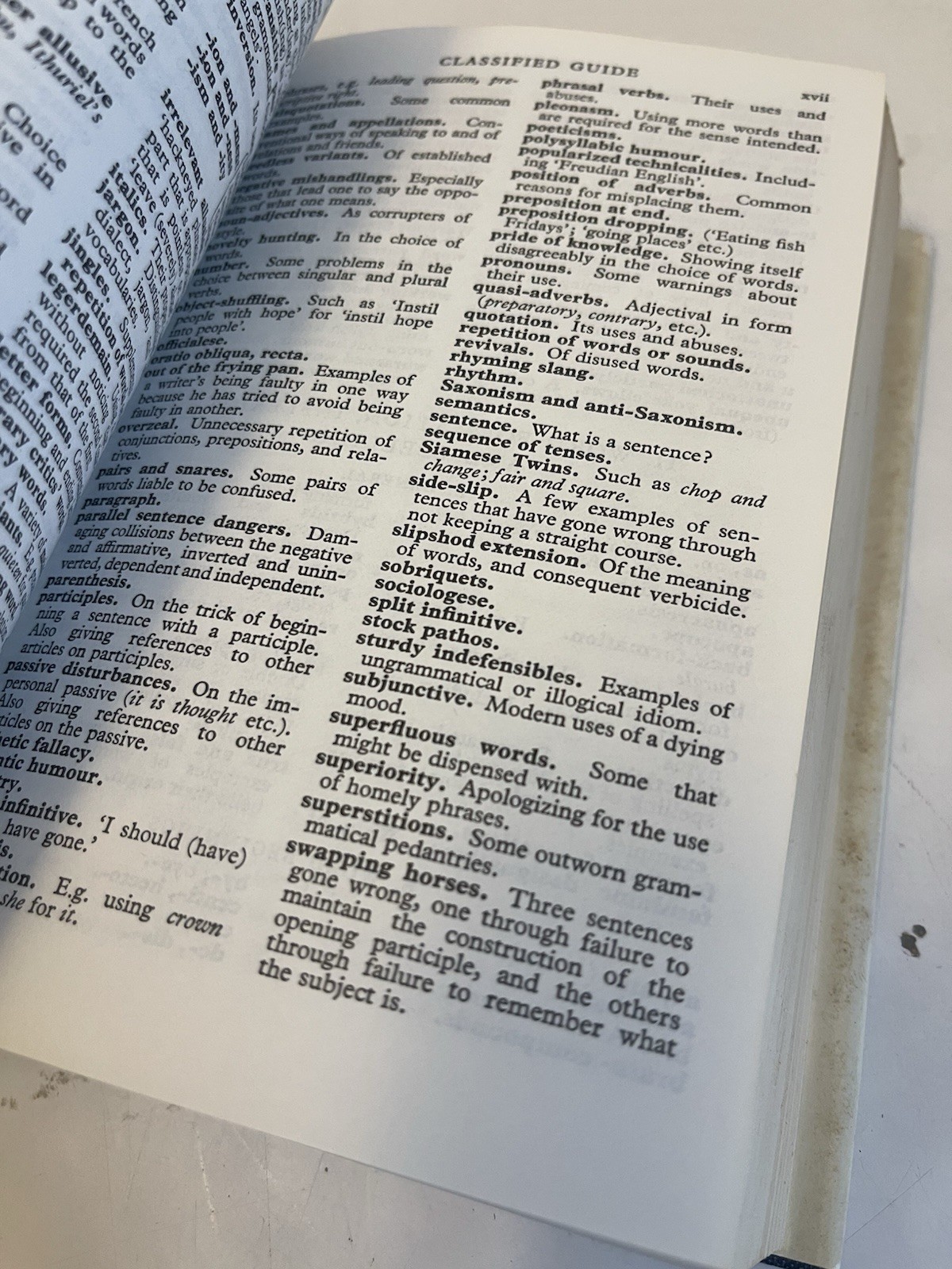 Dictionary of Modern English Usage by H. W. Fowler (1987, Hardcover Dust Jacket)