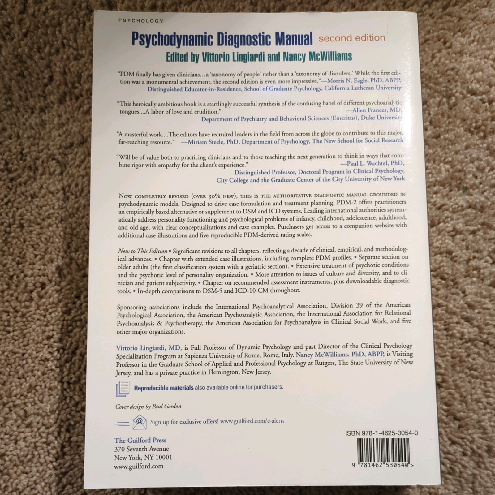 Psychodynamic Diagnostic Manual, Second Edition: PDM-2 – Paperback VG condition