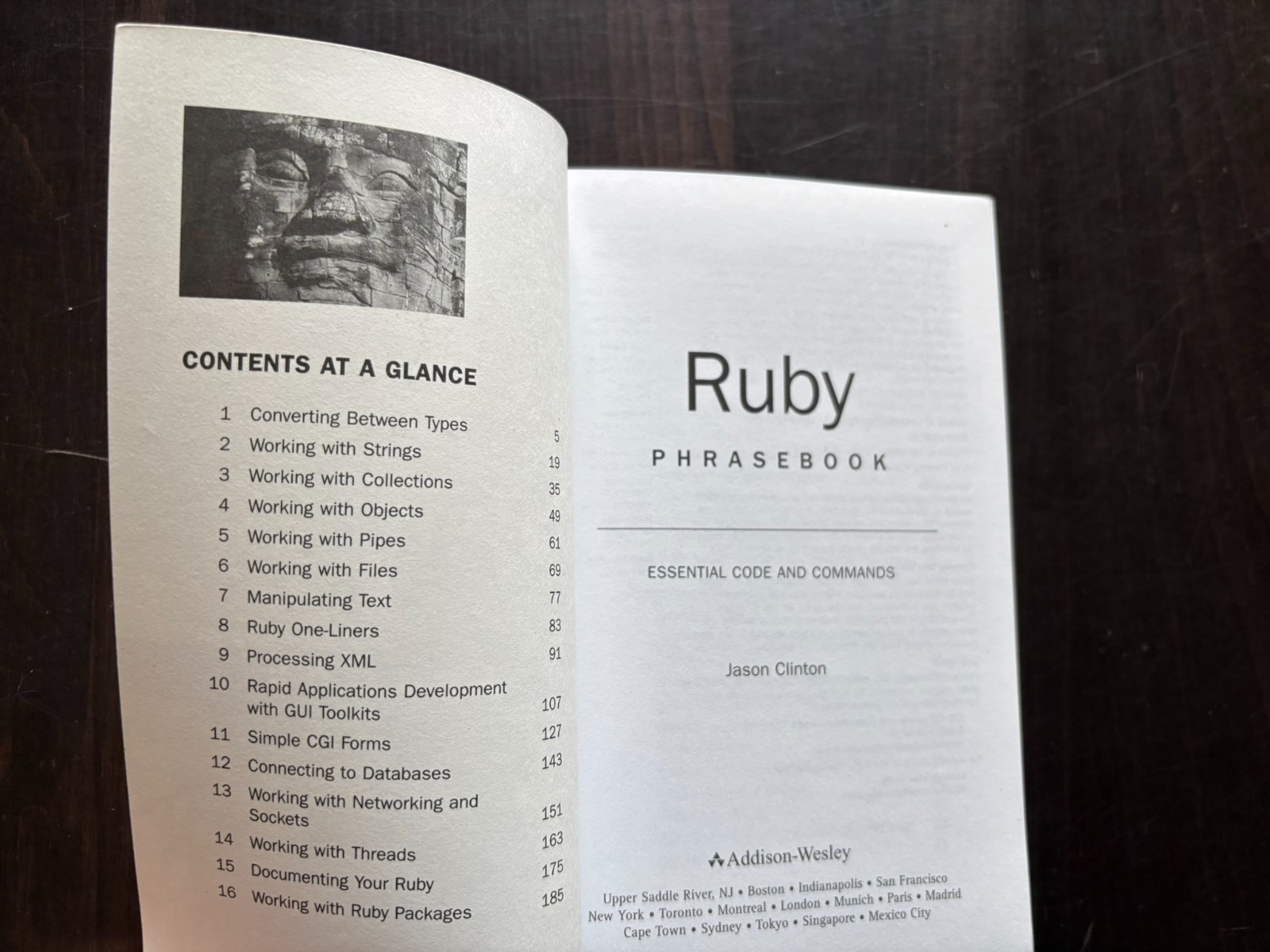 Ruby Phrasebook by Clinton, Jason D. computer language code commands pb
