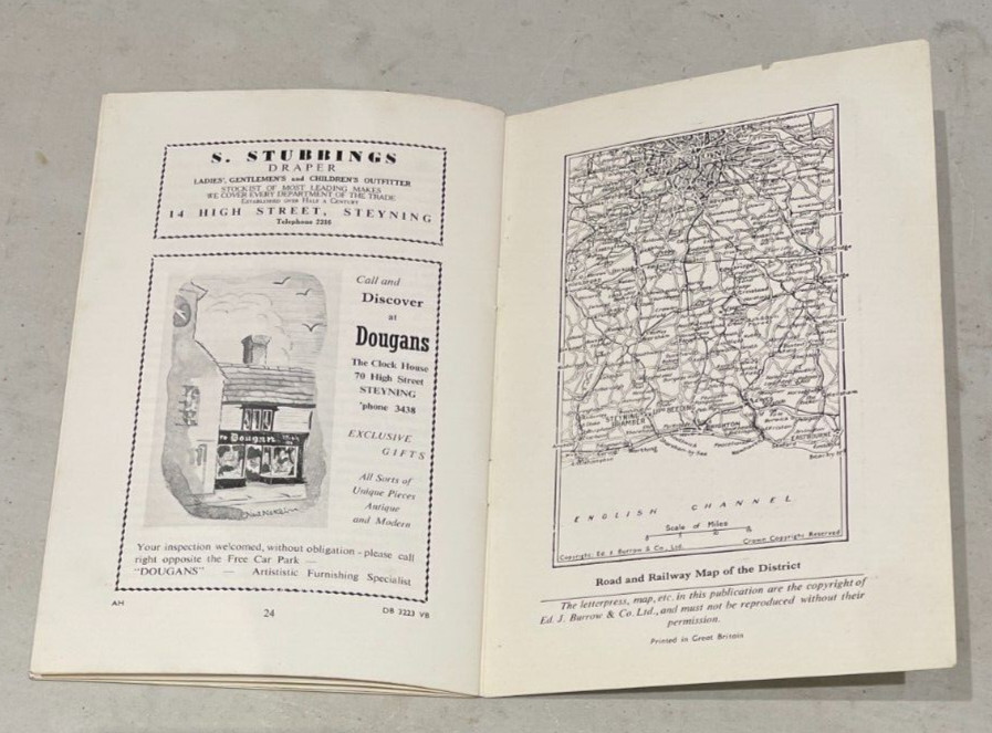 The Official Guide To Steyning, Bramber and Beeding Sussex 1958 – 9