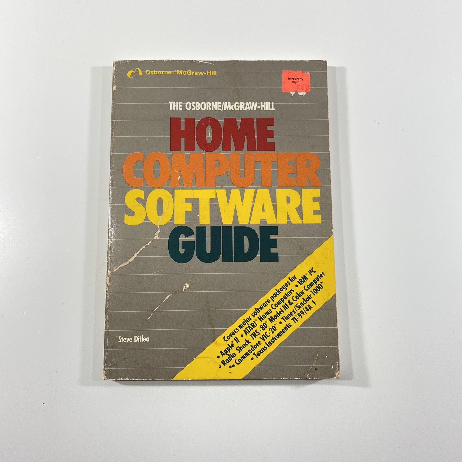 Osborne McGraw-Hill Home Computer Software Guide Steve Ditlea 1984 Apple Atari
