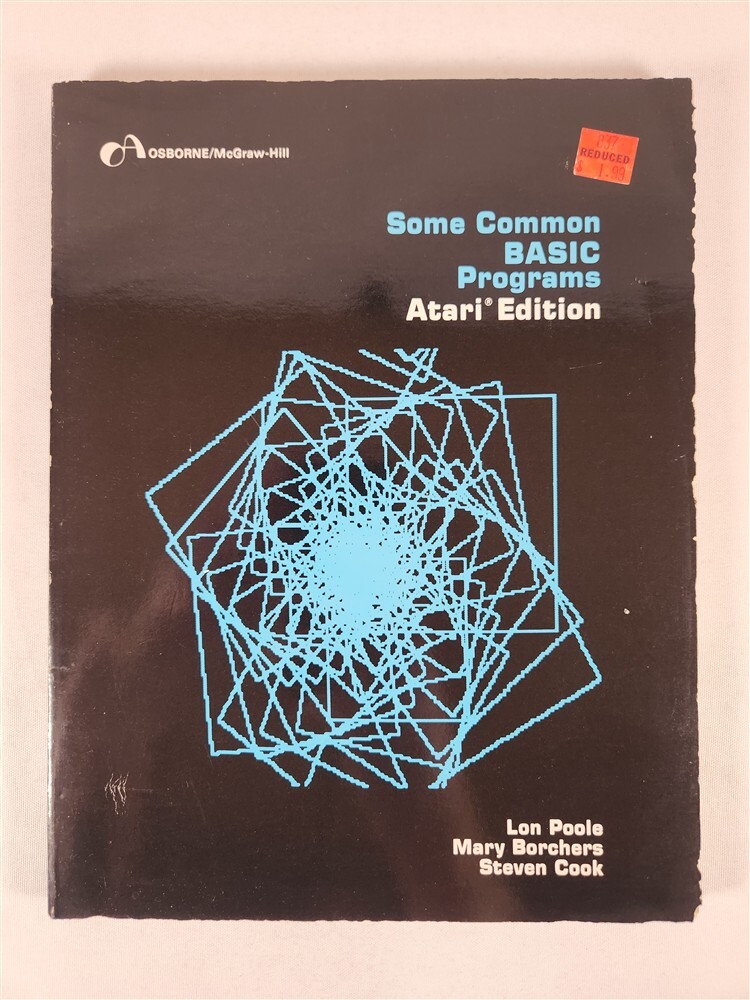 Some Common BASIC Programs Atari Edition ~ Osborne / McGraw-Hil 1981 PB