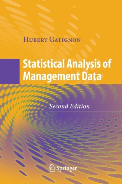Gatignon – Statistical Analysis of Management Data – New paperback or – X555z