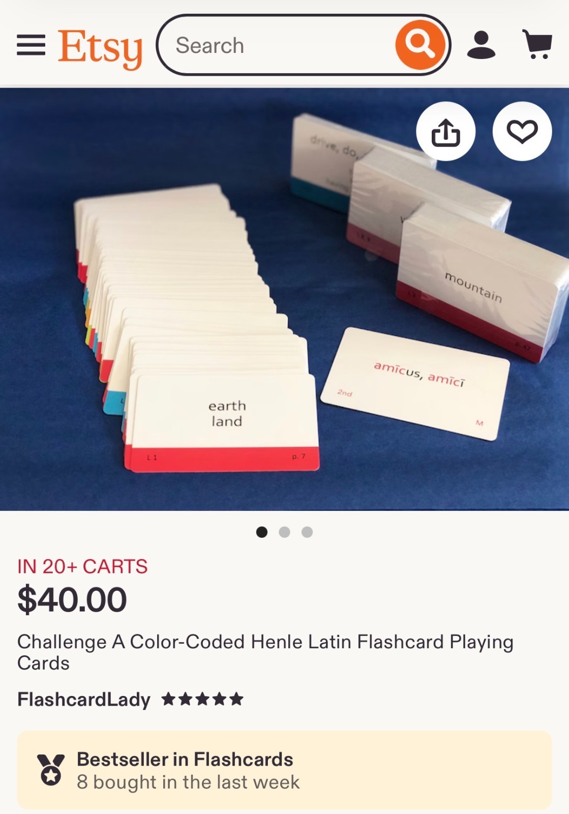 Henle Latin – 1st Year Books, Answer Key, Memoria Press Manual, Etsy Flash Cards