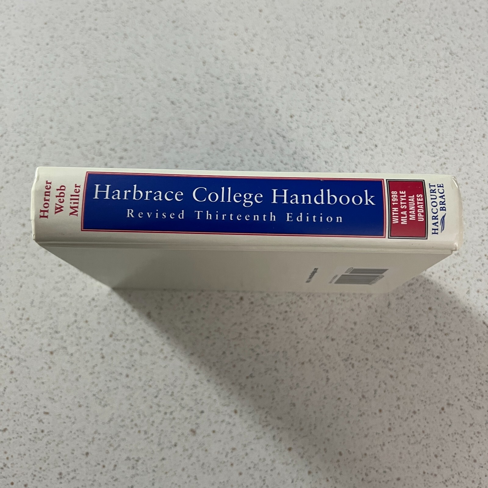 Harbrace College Handbook Revised 13th Edition 1998 MLB Hardback Book