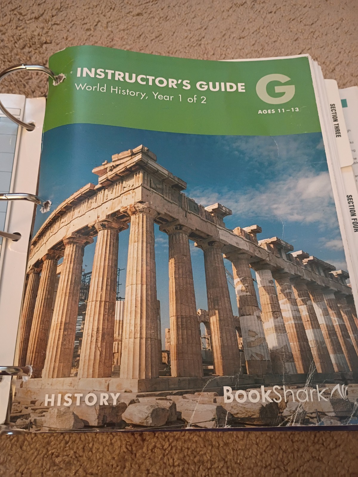 BookShark Level G World History Yr 1/2 11-13 with Language art, Homeschool