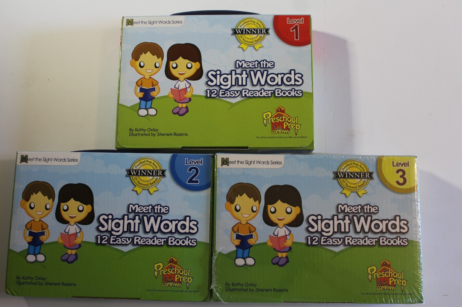 Preschool Prep Meet the Sight Words Levels 1, 2, & 3 with Phonics Flashcards 2PK