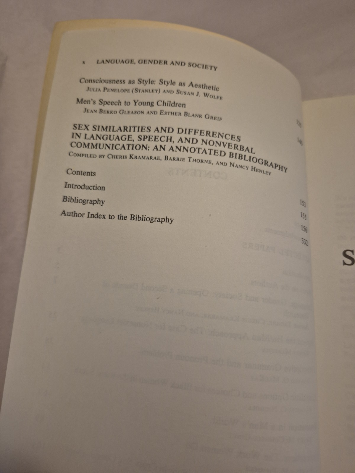Language Gender and Society TPB Thorne Krammare Henley Feminism Theory