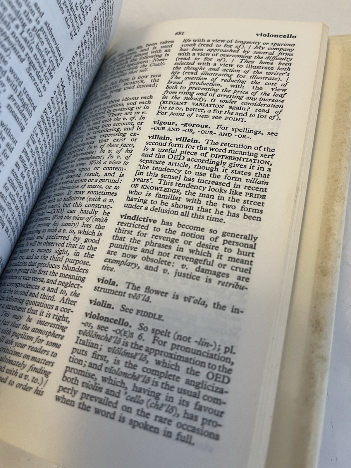 Dictionary of Modern English Usage by H. W. Fowler (1987, Hardcover Dust Jacket)