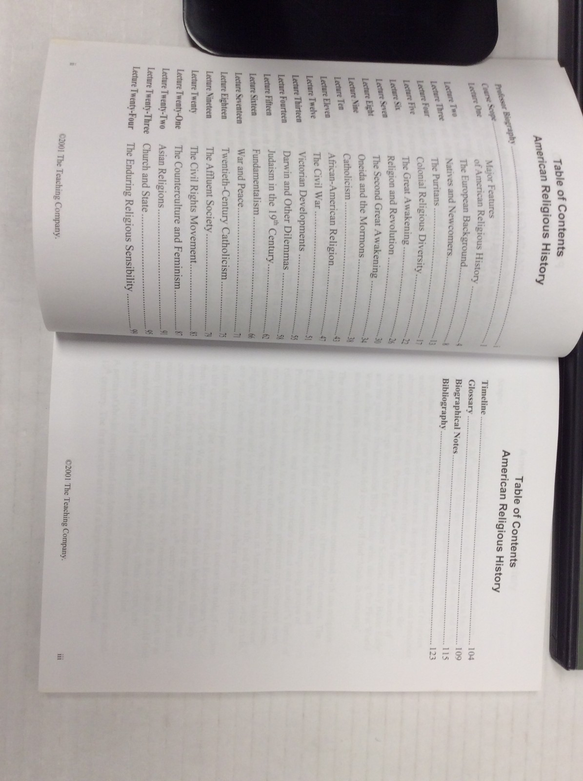 GREAT COURSES: American Religious History Parts 1 and 2 12 CDs plus Guidebook