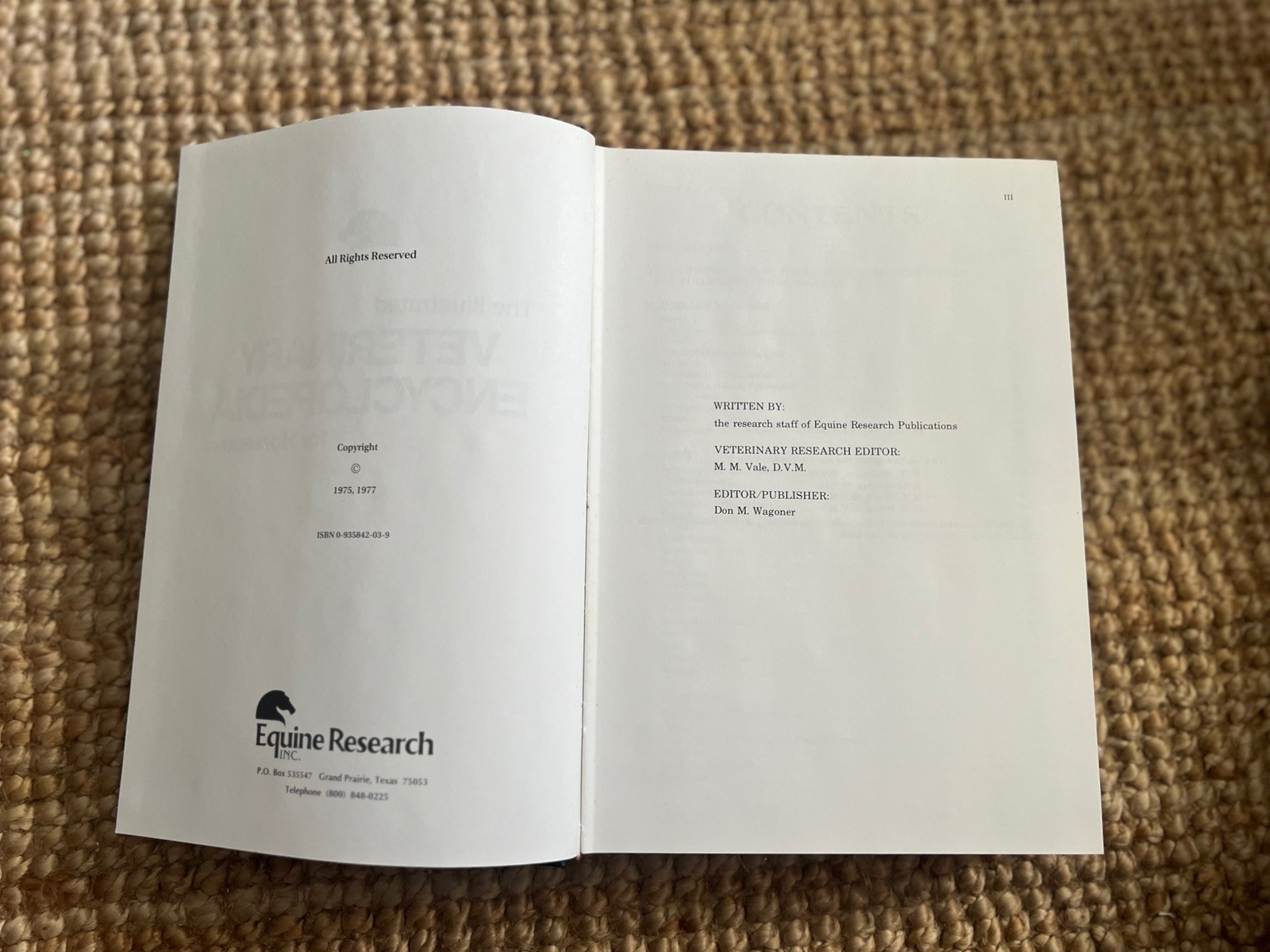 THE ILLUSTRATED VETERINARY ENCYCLOPEDIA FOR HORSEMEN