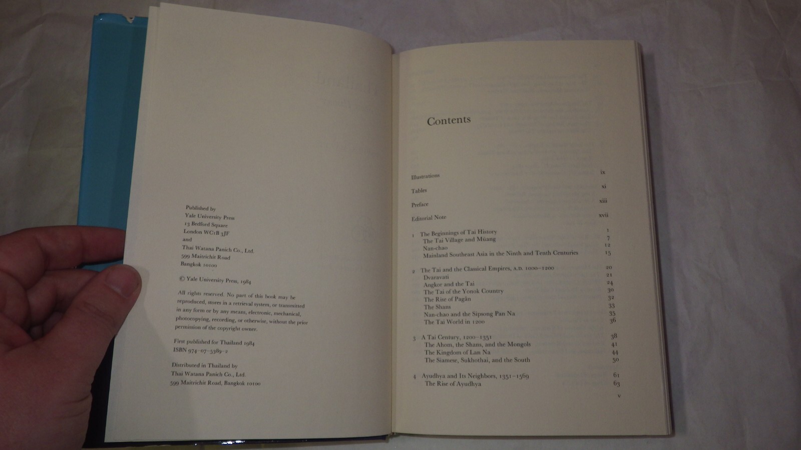 Thailand. A Short History By David K Wyatt. Hardback. 1984