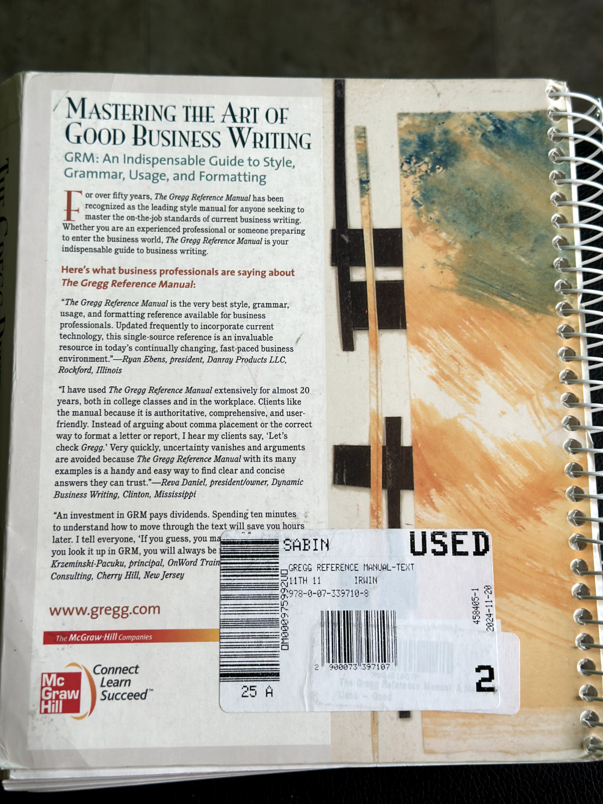 Gregg Reference Manual: a Manual of Style, Grammar, Usage, and Formatting-USED
