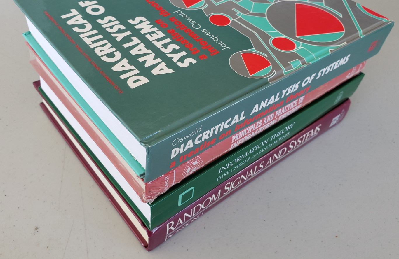 Information Theory Books Lot 4 NOS Picinbono Blahut Oswald Csiszor