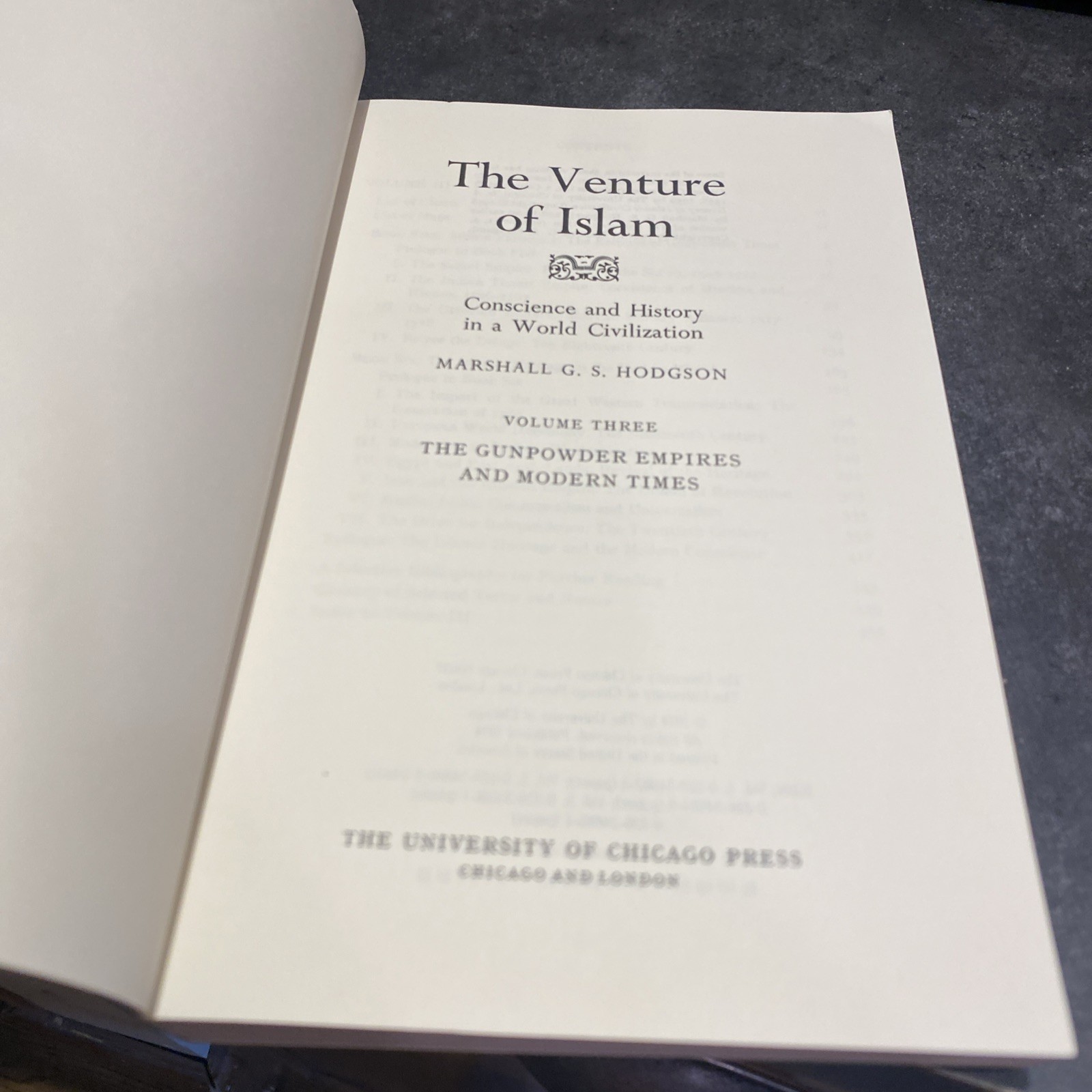 The Venture of Islam, Volume 3: The Gunpowder Empires and Modern Times (V – GOOD