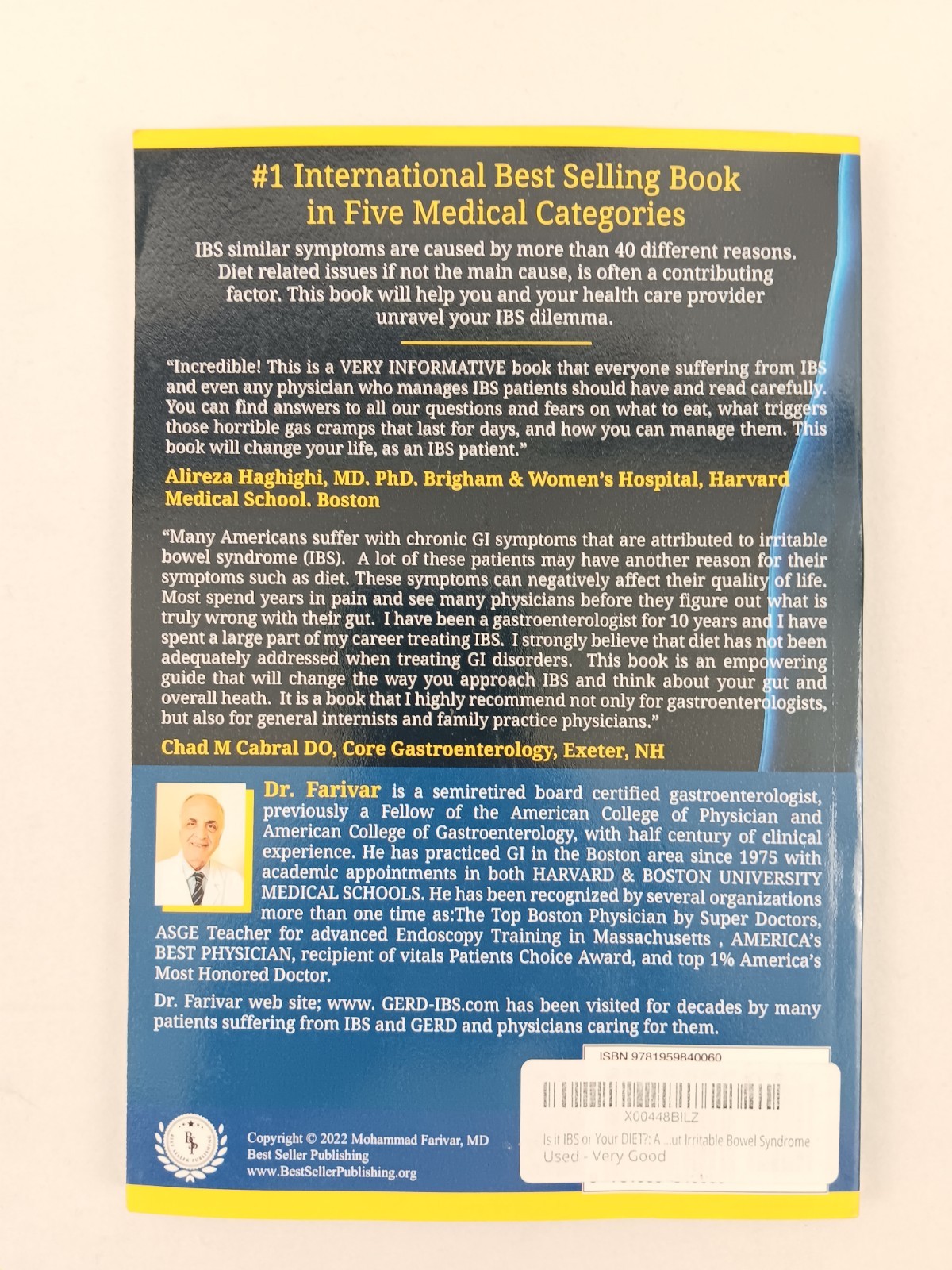 Is It IBS or Your DIET? A Unique Pivotal and Out of the Box Book about