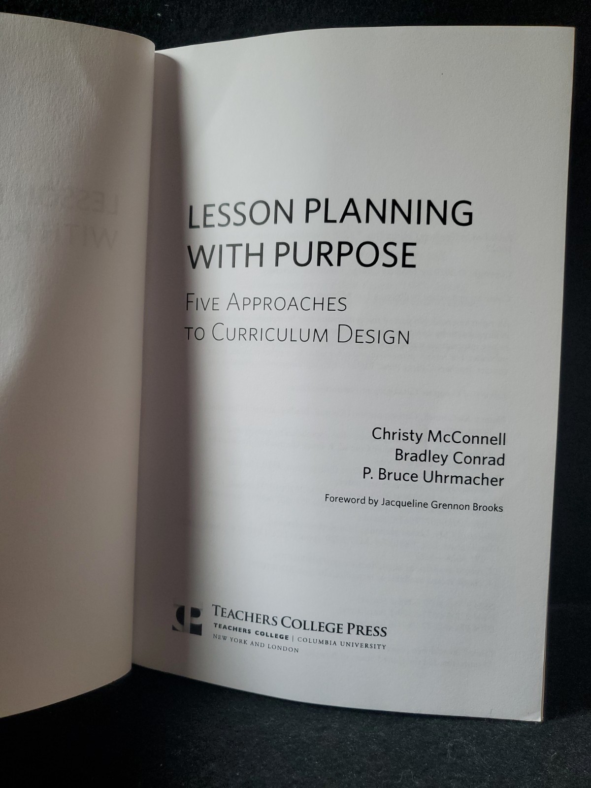 Lesson Planning With Purpose Five Approaches to Curriculum Design PB 2020