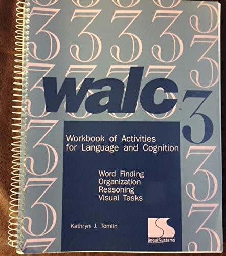 Walc 3 Workbook of Activities for Language and cognition (WALC) [Paperback]