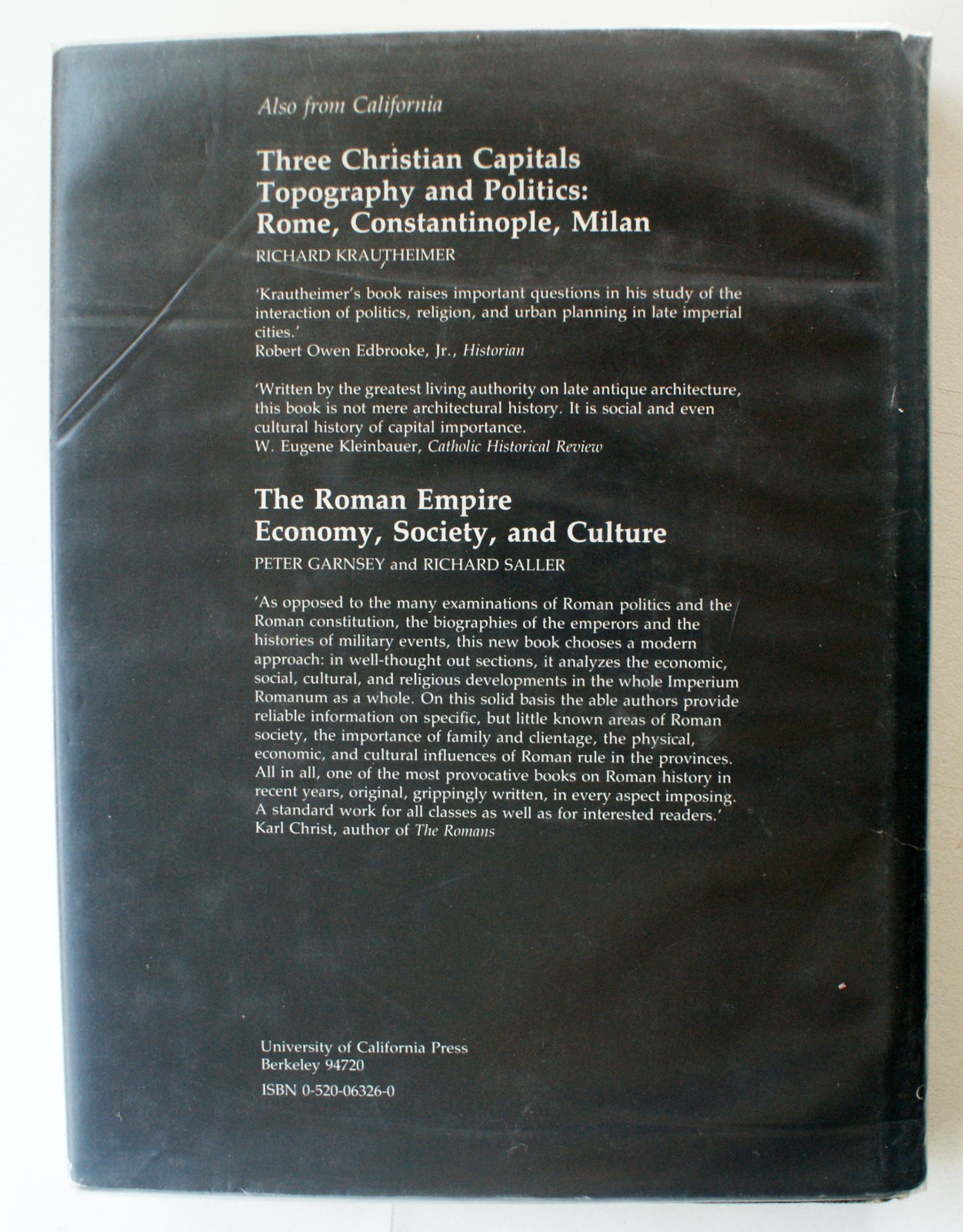 EARLY CHRISTIAN ART AND ARCHITECTURE R. Milburn 1st Ed 1st Pr 1988 HC DJ [440]