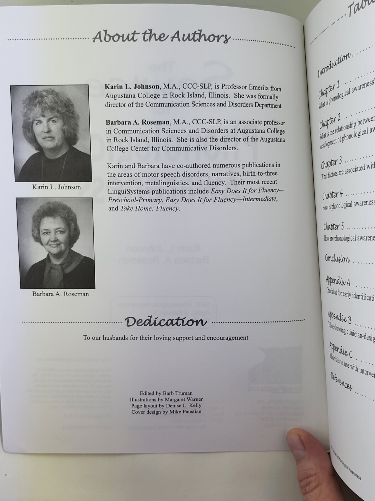 The Source for Phonological Awareness – Paperback, by Karin L. Johnson Very Good