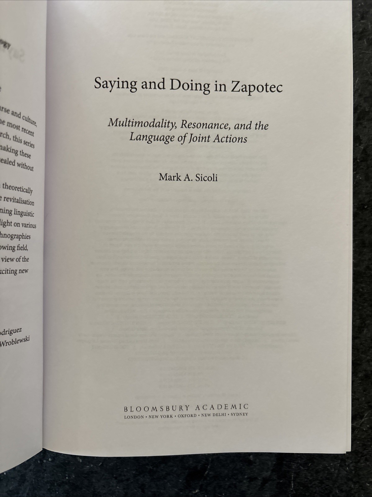 Saying and Doing in Zapotec: Multimodality, Resonance… SIGNED