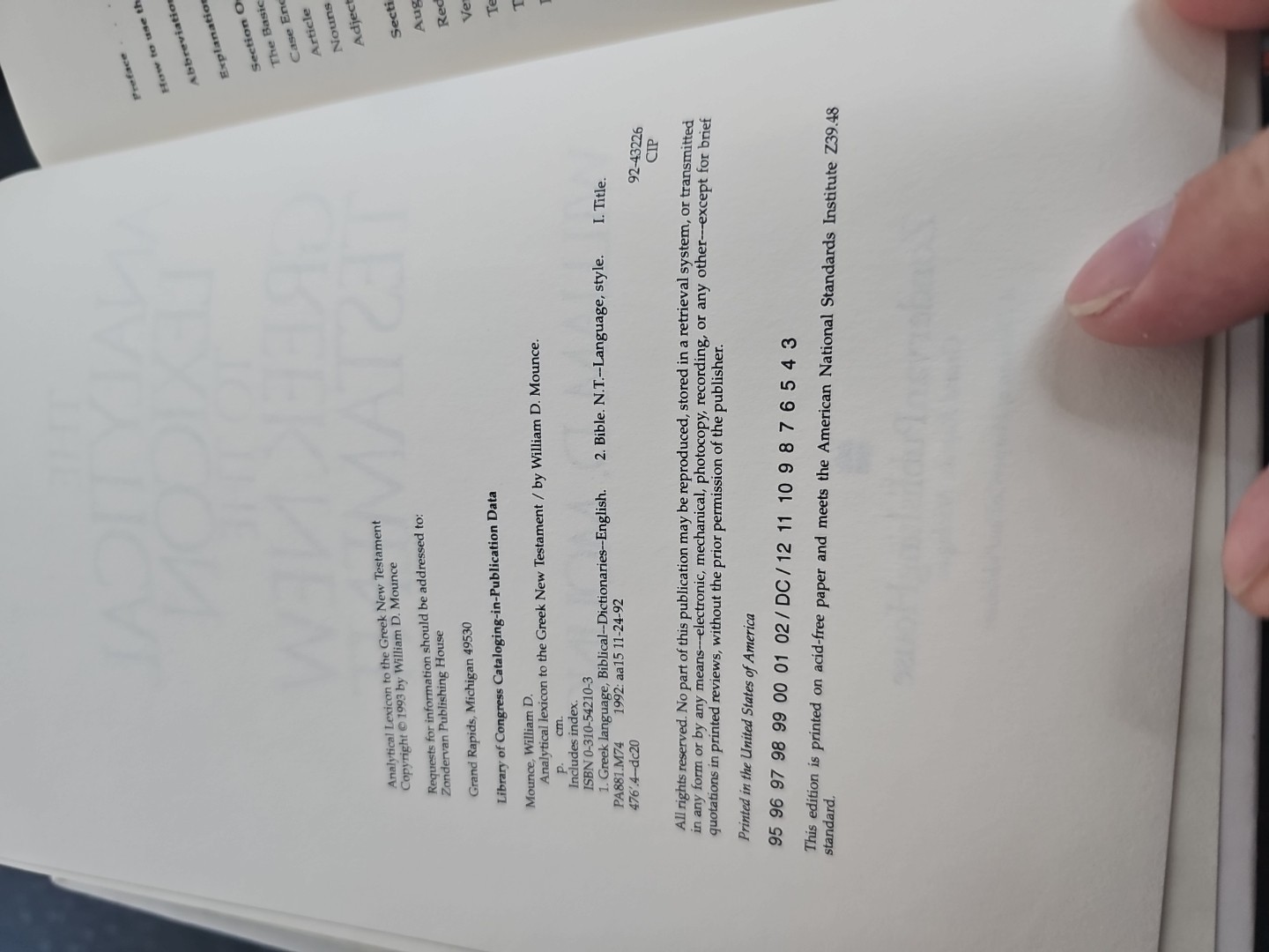 Zondervan Greek Référence Ser.: Analytical Lexicon to the Greek New Testament by