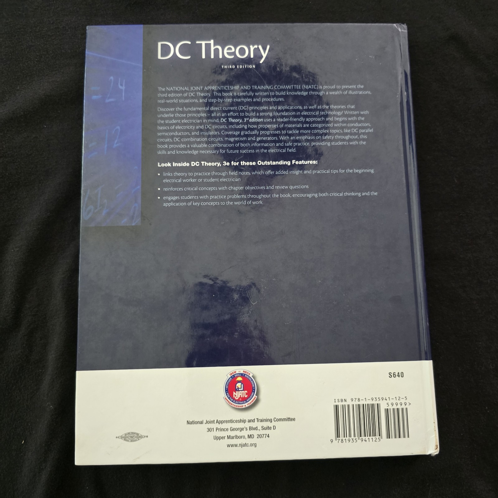 NJATC DC Theory 3rd Edition Electrical Textbook Hardcover 2007 256 Pages