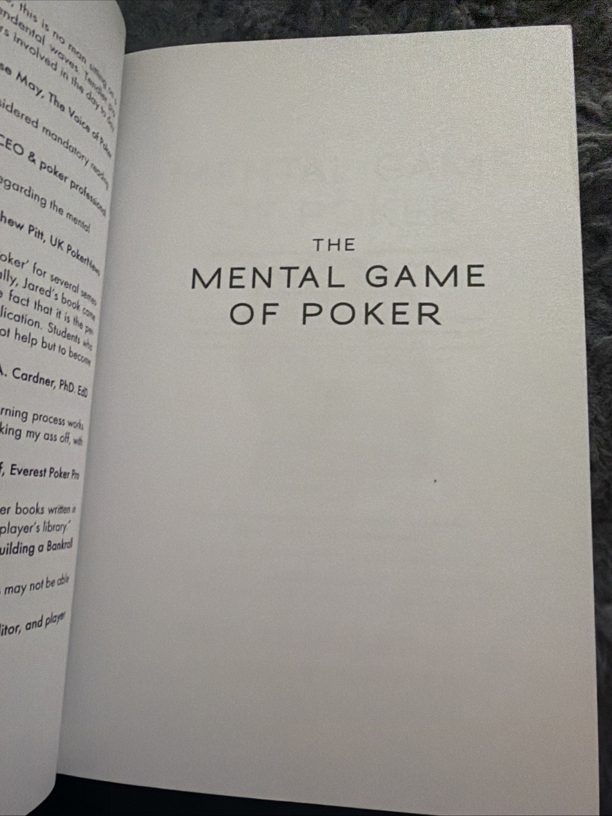 The Mental Game of Poker: Proven Strategies for Improving Tilt Control -C-188