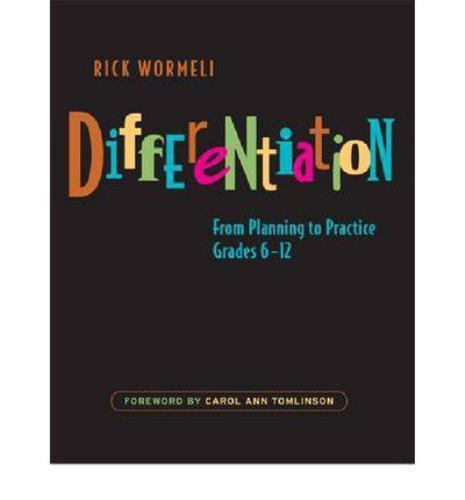 Differentiation: From Planning to Practice,- 1571107088, Rick Wormeli, paperback