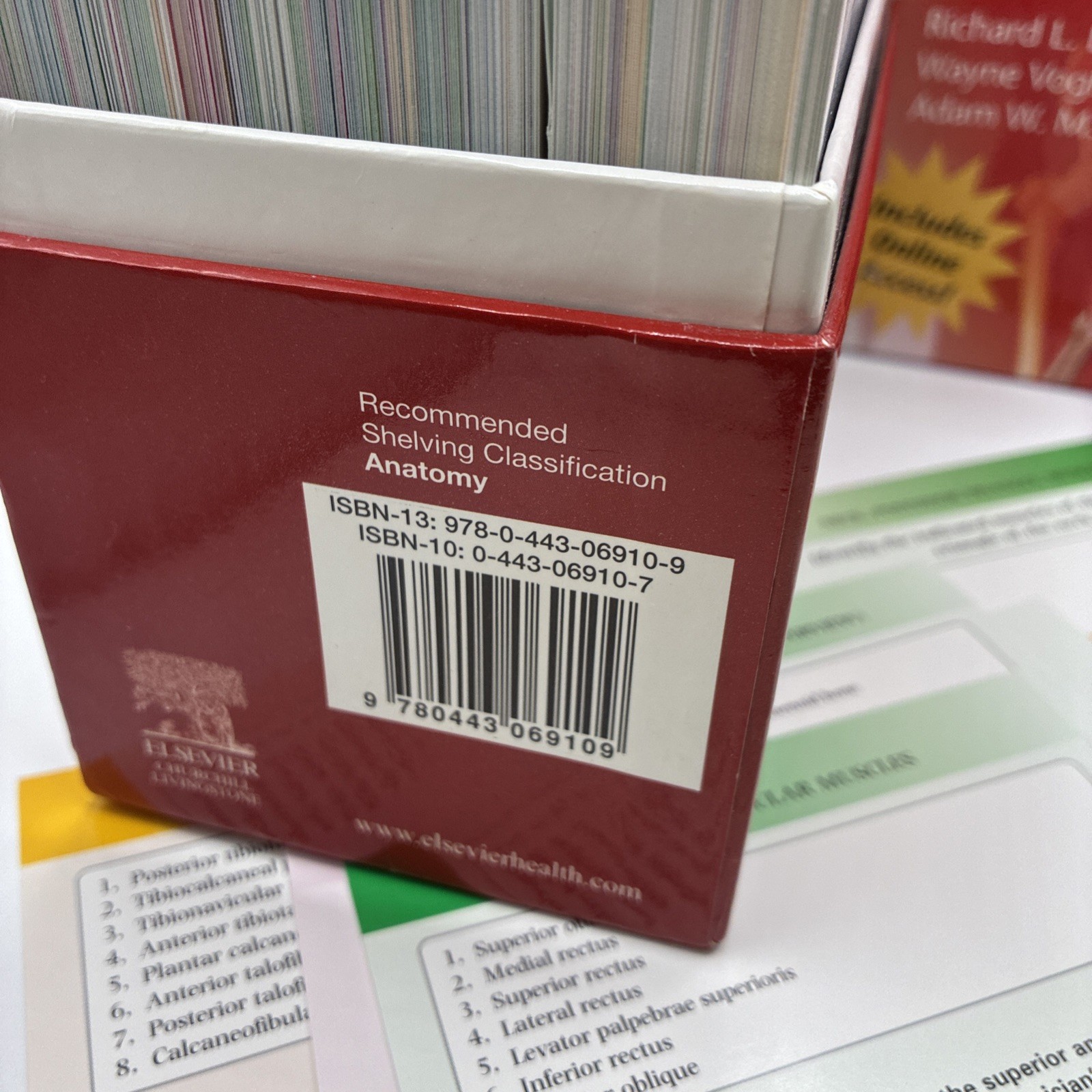 Gray’s Anatomy Flash Cards Excellent Condition Very Informative Great For Study